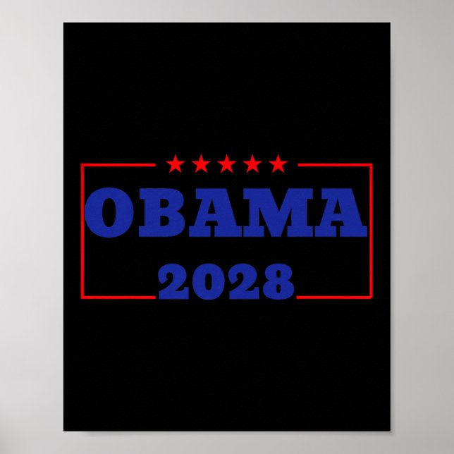 Poster Obama Para Presidente 2028 Obama 2028 48.º Prêmio (Frente)