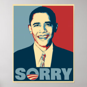 Póster Obama pesaroso