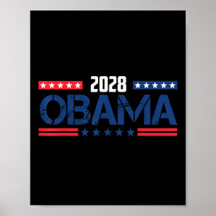 Poster Obama Retro Vintage Patriótico 2028 Prote Política