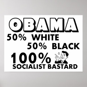 Póster Obama: Socialista de 100%!