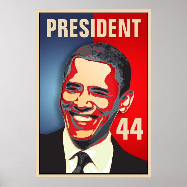 Poster Obama - tomada de posse do 44 (Frente)