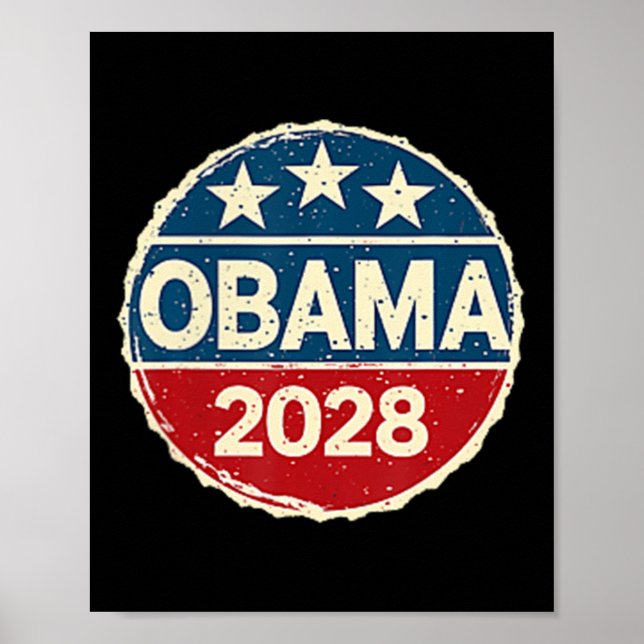 Poster Obama Vintage Presidente 2028 Obama 1 (Frente)