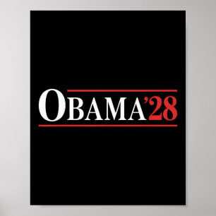 Poster Obama Vintage Retro Patriótico 2028 Prote Política