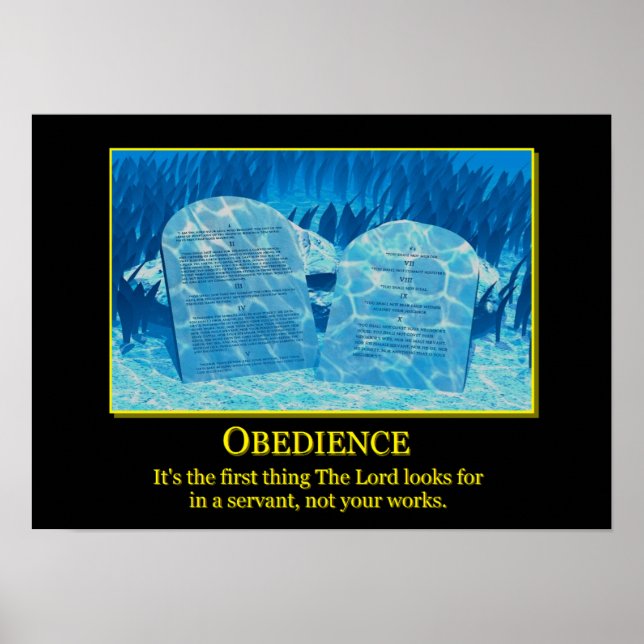 Poster Obediência (Frente)