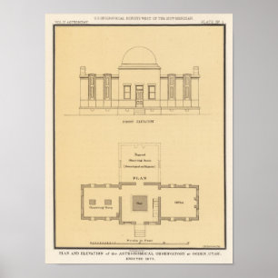 Póster Obervatório astronômico, Ogden, Utá