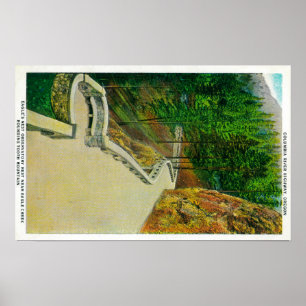 Poster Obervatório do ninho de Eagle no Rio Columbia