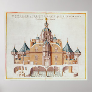 Póster Obervatório Uraniborg de Tycho Brahe