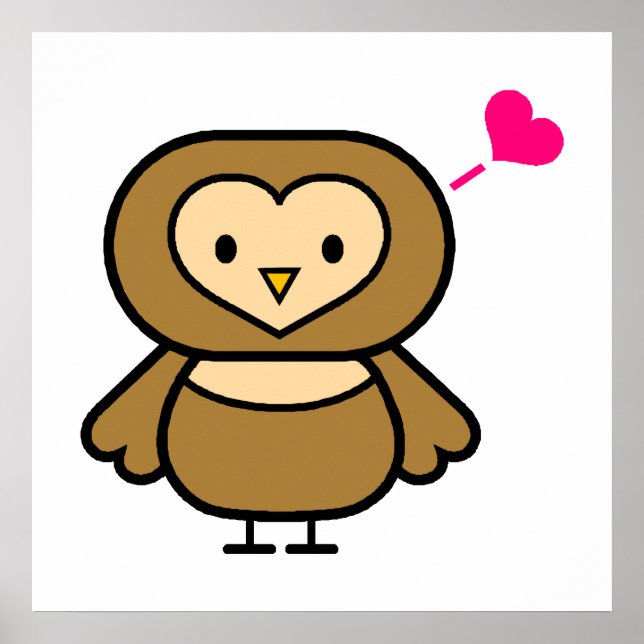 Póster Obie Owl (Frente)