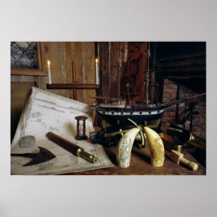 Poster Objects from a Nineteenth Century Captain's Desk