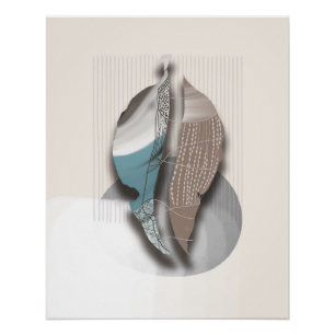 Póster objet_8_folhas de outono_1 cartaz brilhante