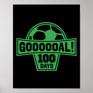 Poster Objetivo! 100 Dias de Futebol Escolar 100º Dia de 