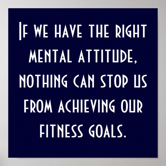 Poster Objetivos de malhação (Frente)