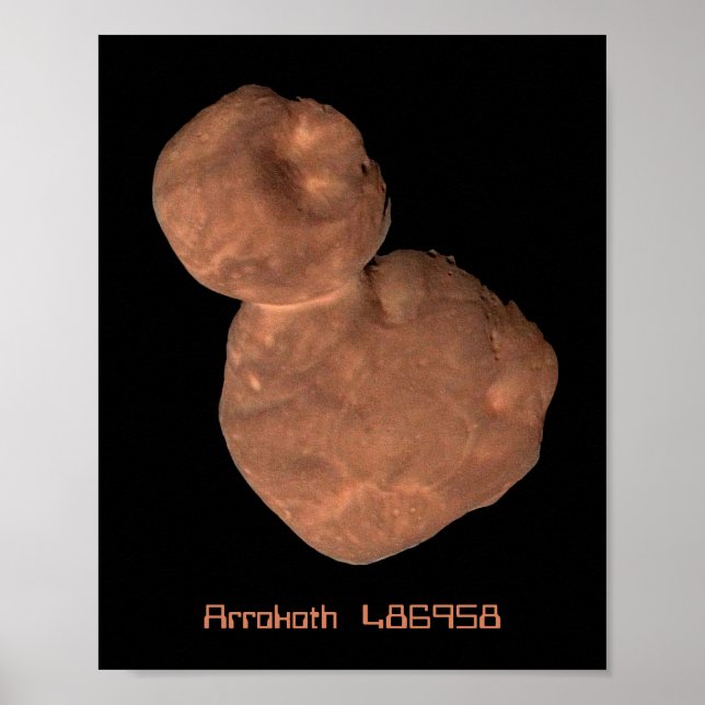 Poster Objeto Arrokoth Kuiper Belt (Frente)