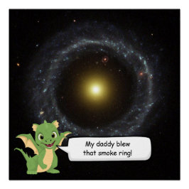 Póster Objeto de Hoag Humor Espaço Sideral 