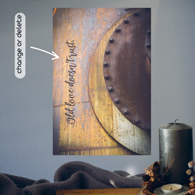 Poster Objeto de metal enferrujado (Criador carregado)