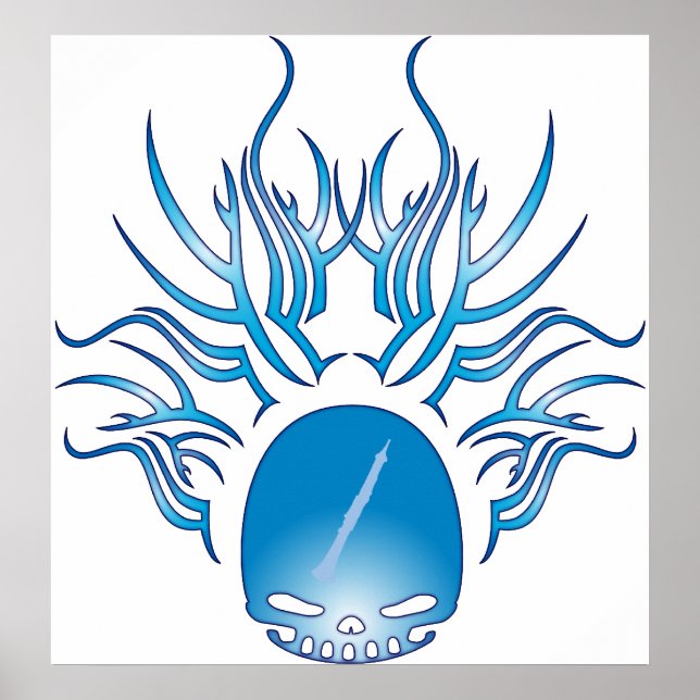 Póster Oboe Skull (Frente)