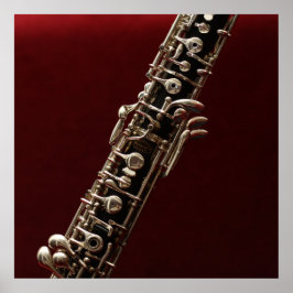 Póster Oboi - instrumento musical de madeira de caverna d