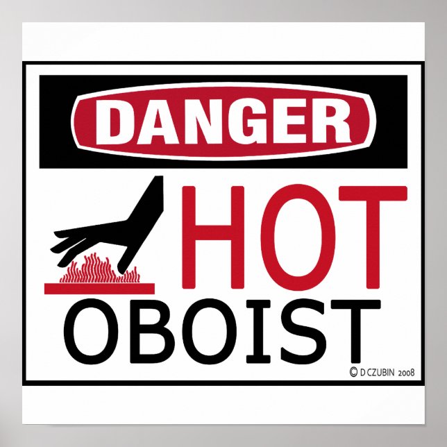 Poster Oboist quente (Frente)