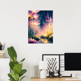 Poster Obra de Arte Cosmos floresce