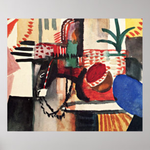 Poster obra de arte de August Macke, Homem com Burro