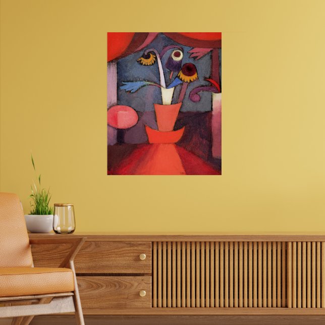 Poster Obra de arte de Paul Klee, Flor de Outono, (Sala de Estar 2)