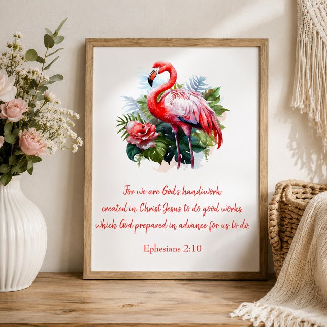 Poster Obra-prima de Deus Flamingo  (Criador carregado)