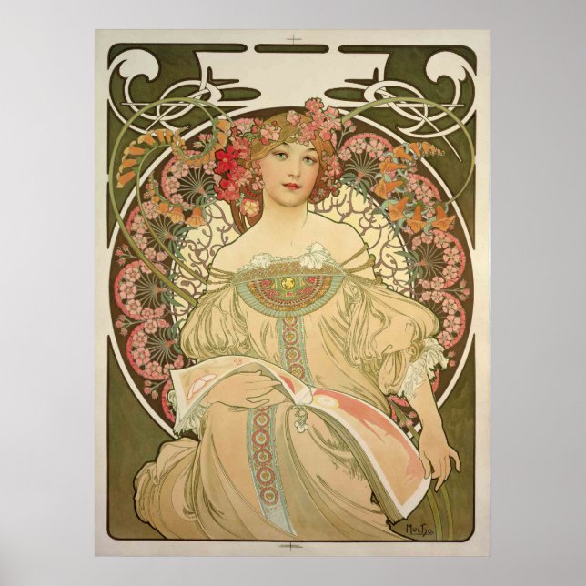 Poster Obraz 1897, por Alfons Mucha - (Frente)