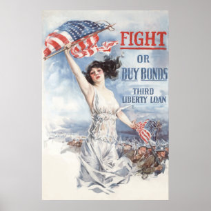 Póster Obrigações de Luta ou Comprar — WW1