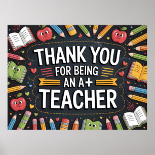 Poster Obrigado Apreciação de Professores
