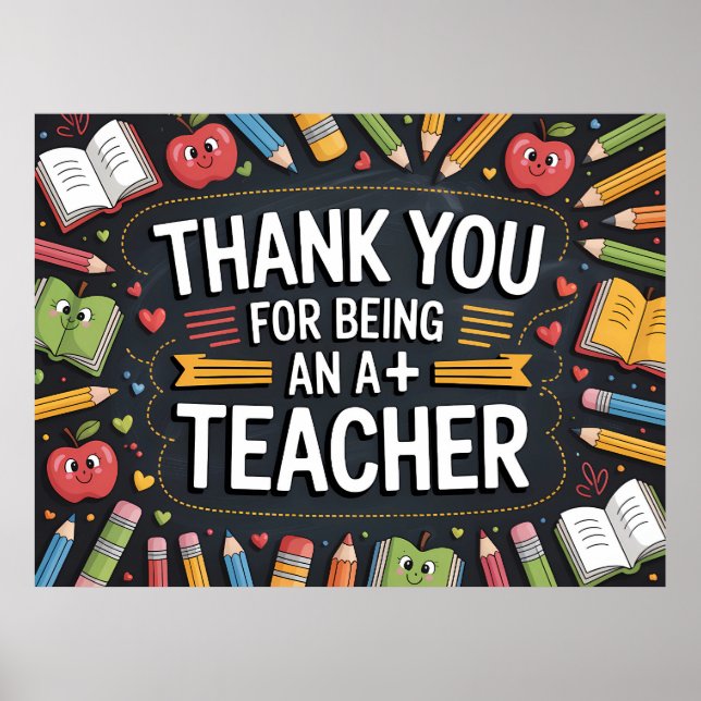 Poster Obrigado Apreciação de Professores (Frente)