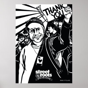 Póster Obrigado das raizes da rua você cobre - a arte de