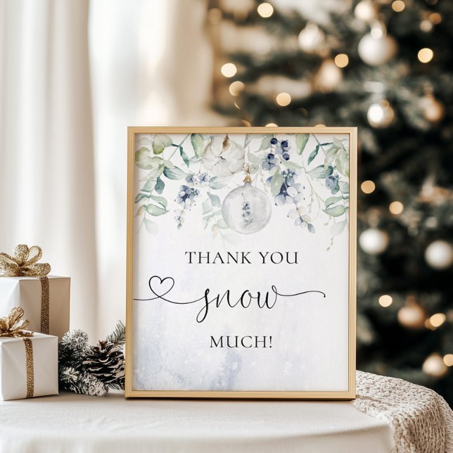 Poster Obrigado de Natal você neve muito (Criador carregado)