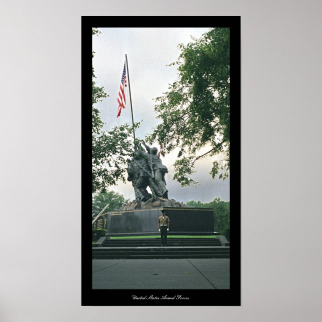 Póster Obrigado Forças Armadas Americanas (Frente)