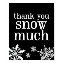 Obrigado Neve Muito Snowflake - Sinal De Festa