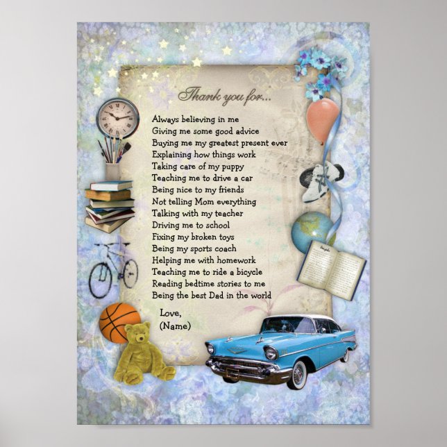 Póster Obrigado Pai (Frente)