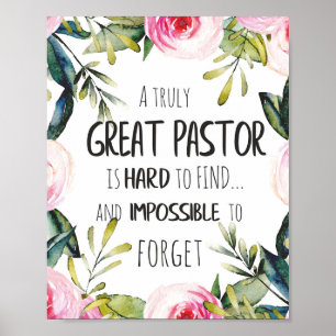Poster Obrigado que do pastor do presente da apreciação