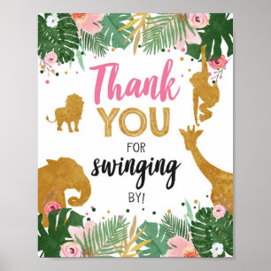 Poster Obrigado Sinal Zoo Mesa Secor Safari Girl