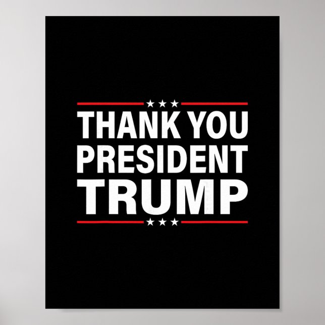 Poster Obrigado Trump (Frente)