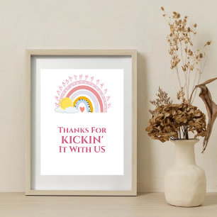 Poster Obrigados bonitos do Sol Arco-Íris por picá-lo con