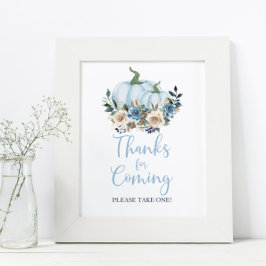 Poster Obrigados de Chá de Abóbora Azul para o Futuro