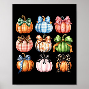 Poster Obrigados de outono de Pumpkin do Arco de Coquetes