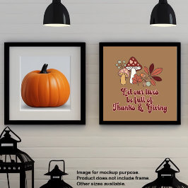 Poster Obrigados e dando estética de queda