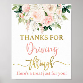 Poster Obrigados para a condução através do sinal