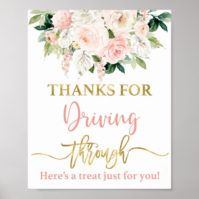 Poster Obrigados para a condução através do sinal (Frente)