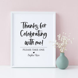 Poster Obrigados para Celebrar com o Sinal de Mim