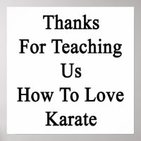 Obrigados Para Nos Ensinar Como Amar Karate