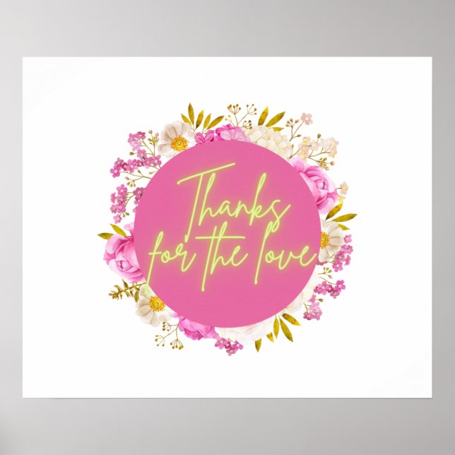 Poster Obrigados Para O Amor (Frente)