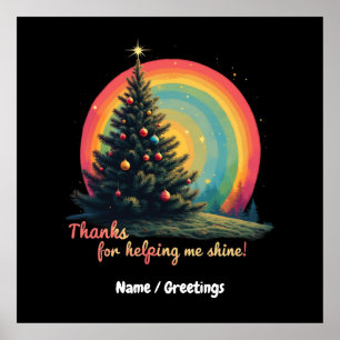 Poster Obrigados por me ajudar a brilhar a gratidão