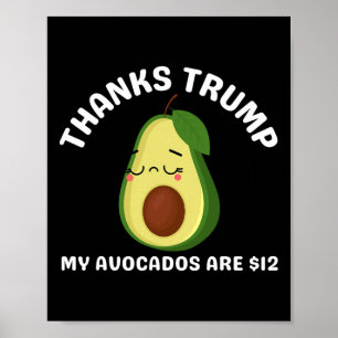 Poster Obrigados Trump My Avocados