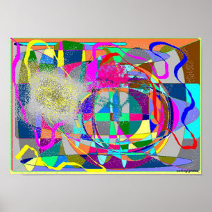 Poster Obscurado por Cores - Olho Mágico